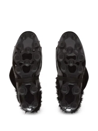 Balmain Clogs-type Slides In Black