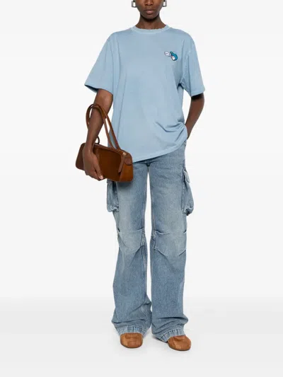 Inbetweeners Logo-appliqué T-shirt In Blue