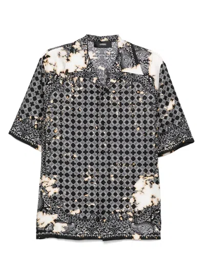 Amiri Bandana Print Bowling Shirt In Multi