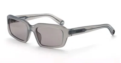 Jacquemus Marino - Metallin Grey / Grey Lens Sunglasses In Gray
