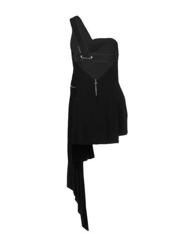 Shop Anthony Vaccarello Short Dress In Black