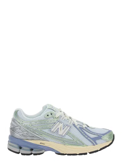 New Balance Blue Low Top Sneaker With Logo Patch On Tongue And Side And Perforated Panels In Tech Fabric Unisex In Gray