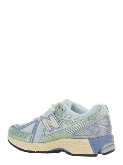 New Balance Blue Low Top Sneaker With Logo Patch On Tongue And Side And Perforated Panels In Tech Fabric Unisex In Gray