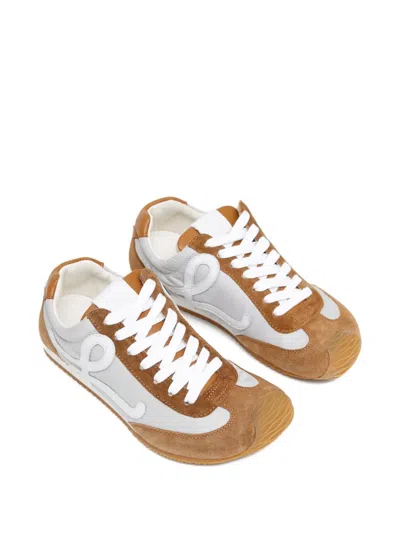 Loewe Ballet Runner 2.0 In Nylon And Calfskin In Brown