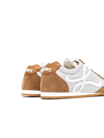 Loewe Ballet Runner 2.0 In Nylon And Calfskin In Brown