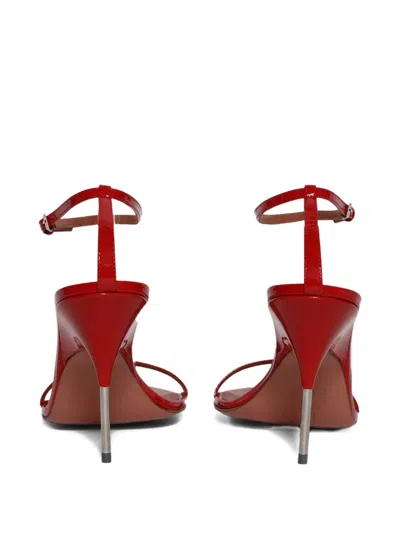 Amina Muaddi 95mm Bruna Strappy Sandals In Red