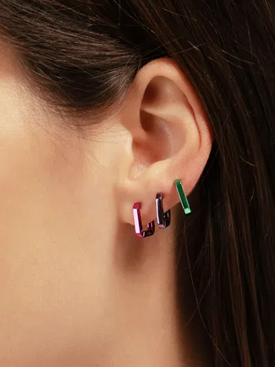 CANDY 18K白金迷你单只耳环