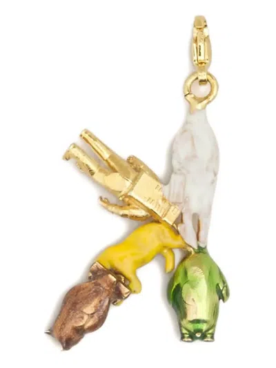 Marni Statement-pendant Charm In Multi