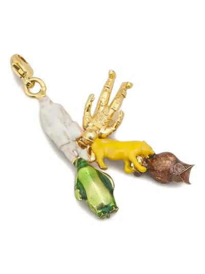 Marni Statement-pendant Charm In Multi