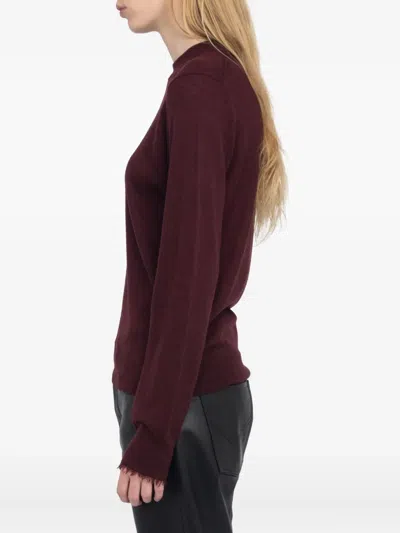 Zadig & Voltaire Womens Dark Chocolate Heart Patch Wool And Cashmere-blend Jumper In Brown