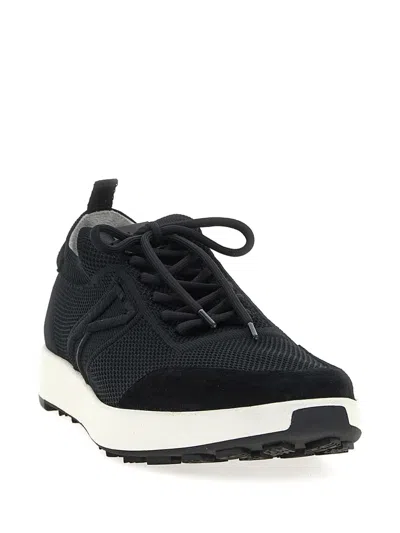 Kiton Knit Runner 2.0 Sneakers In Black