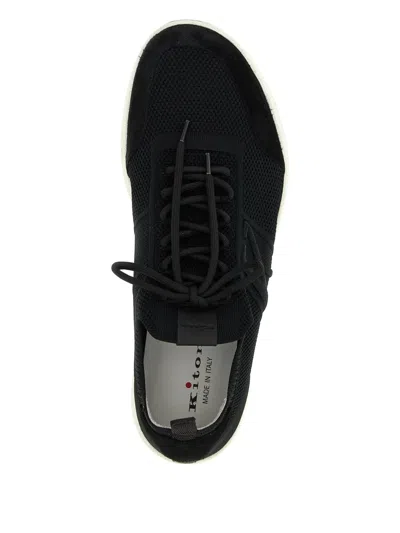 Kiton Knit Runner 2.0 Sneakers In Black