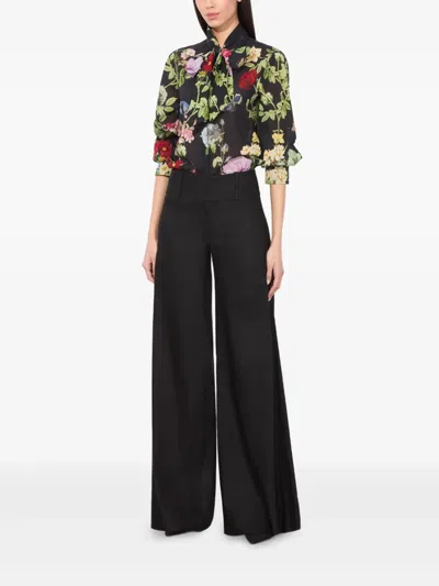 Alice And Olivia Alice + Olivia Lloyd Cotton Blouse In Multi