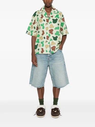 Inbetweeners Graphic-print Shirt In Green