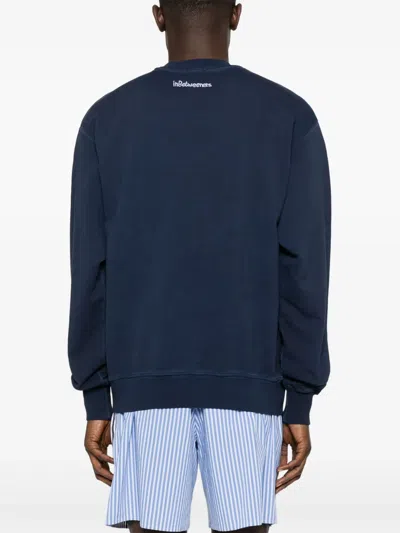 Inbetweeners Logo-embroidered Sweatshirt In Blue