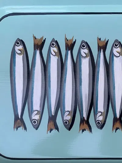 手绘铁托盘（43厘米 X 20厘米）