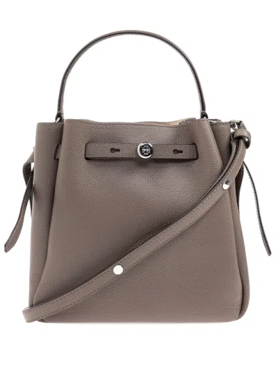 Tory Burch Small Romy Leather Bucket Bag