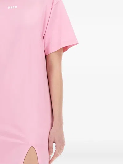 Msgm Bottega Veneta Silver-gold-brown Metal Sunglasses In Pink