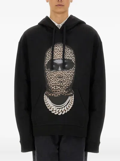 Ih Nom Uh Nit Leopard Mask Print Sweatshirt In Black