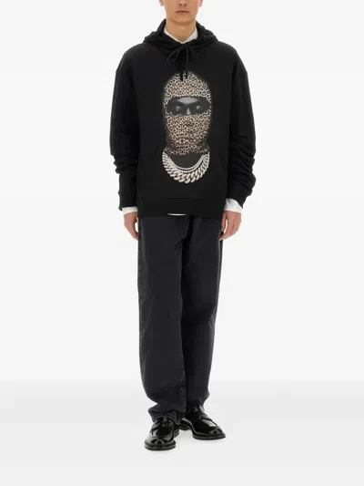 Ih Nom Uh Nit Leopard Mask Print Sweatshirt In Black