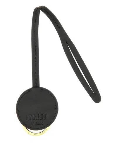 Moschino Heart Motif Wrist Strap Keychain