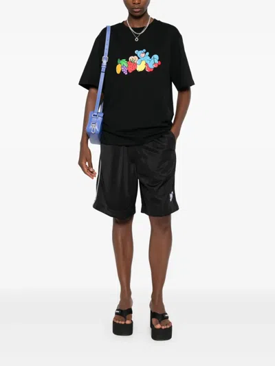 Inbetweeners Unisex Fruit & Bear Jersey T-shirt In Black