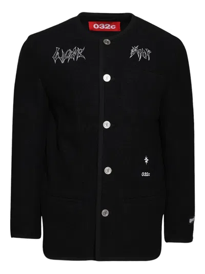 GHOST WRITER 排扣刺绣夹克