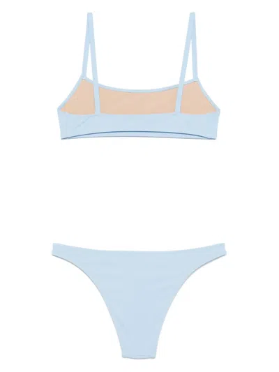 Lido Undici Bandeau-style Bikini In Blue
