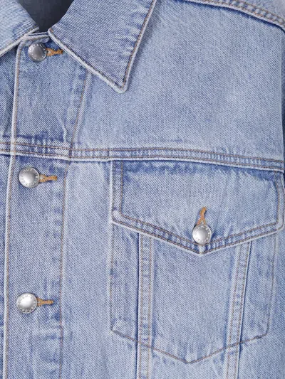 Alexander Wang Light-wash Denim Jacket In Blue