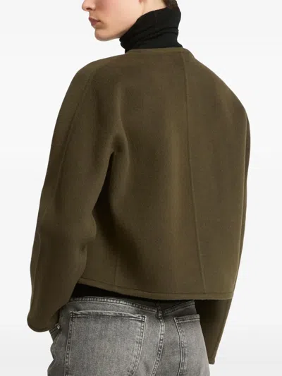 皮质边饰细节夹克