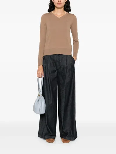 S Max Mara Camel-coloured Wool Sweater In Neutral