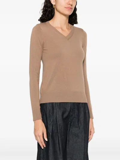 S Max Mara Camel-coloured Wool Sweater In Neutral