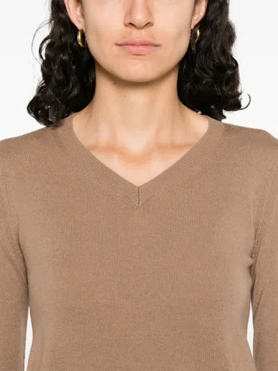 S Max Mara Camel-coloured Wool Sweater In Neutral