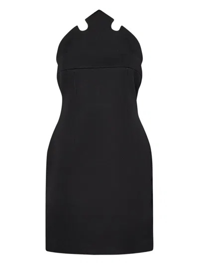 Coperni X Disney Crown Strapless Mini Dress In Black