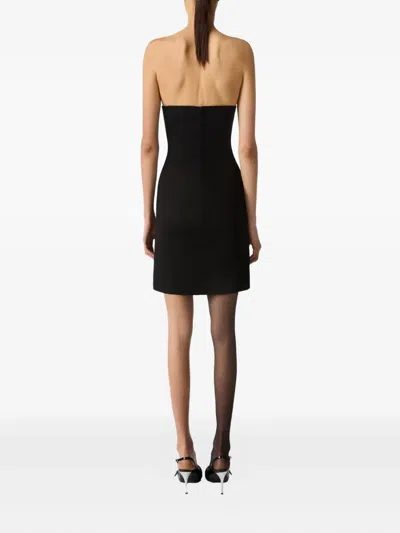 Coperni X Disney Crown Strapless Mini Dress In Black