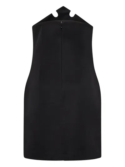 Coperni X Disney Crown Strapless Mini Dress In Black