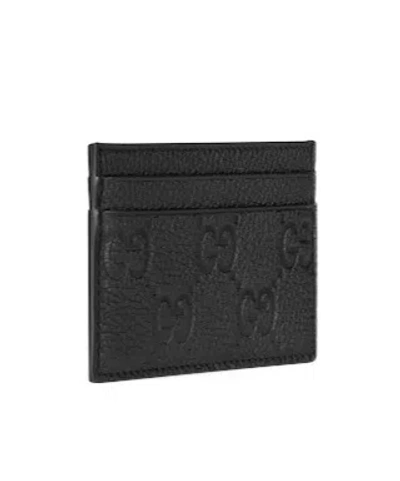Gucci Imprint Card Case In Black
