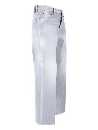 Dsquared2 Straight Fit Trousers Distressed Finish