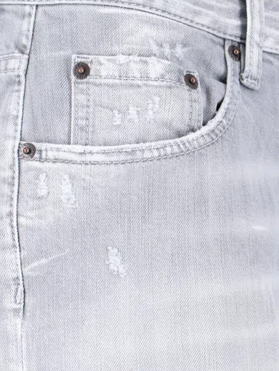 Dsquared2 Straight Fit Trousers Distressed Finish