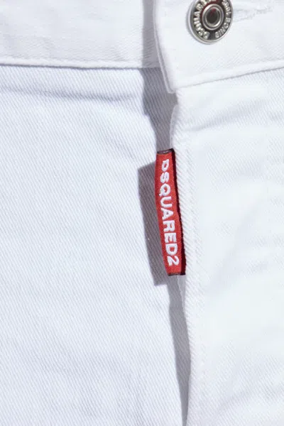 Dsquared2 Slim-fit Denim Pants With Five-pocket Design In Multi