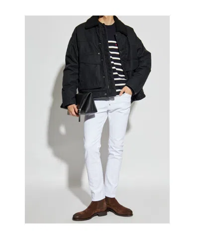 Dsquared2 Slim-fit Denim Pants With Five-pocket Design In Multi