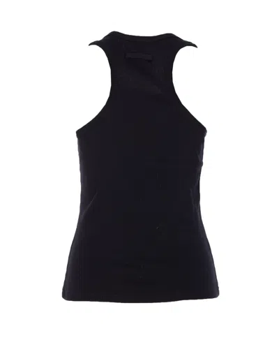 Jean Paul Gaultier Tank Top With Piercing In Black