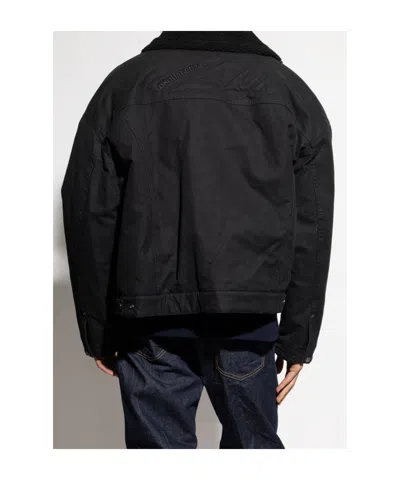 Dsquared2 Faux Fur-collar Bomber Jacket