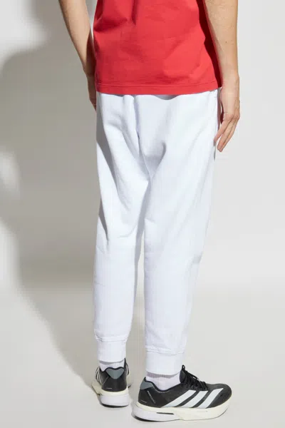 Dsquared2 Elastic Waist Sweatpants In White