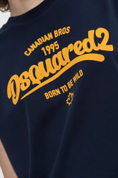 Dsquared2 Short-sleeved T-shirt In Blue