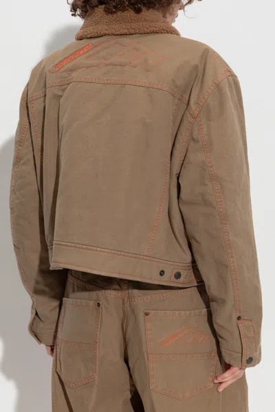 Dsquared2 Long Sleeve Casual Jacket In Brown