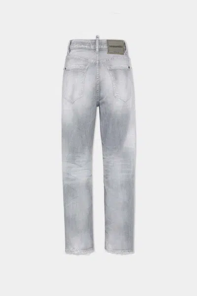 Dsquared2 Logo-patch Jeans In Gray