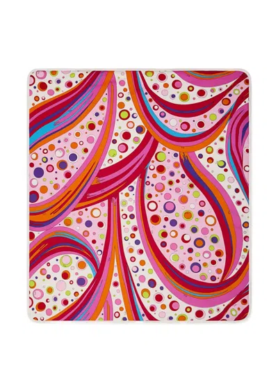 Pucci Junior Fontane Swirl Print Blanket