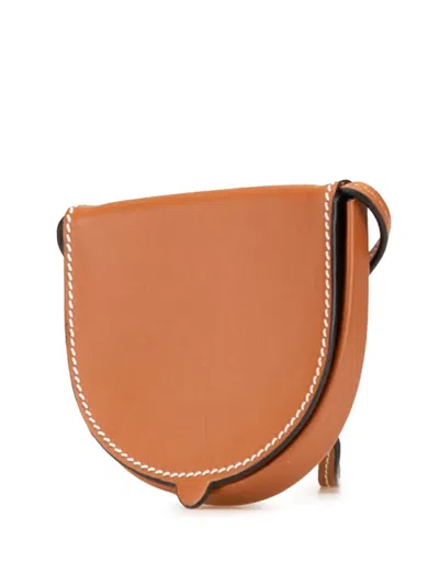 Pre-owned Loewe 2020 Mini Soft Calfskin Heel Pouch Crossbody Bag