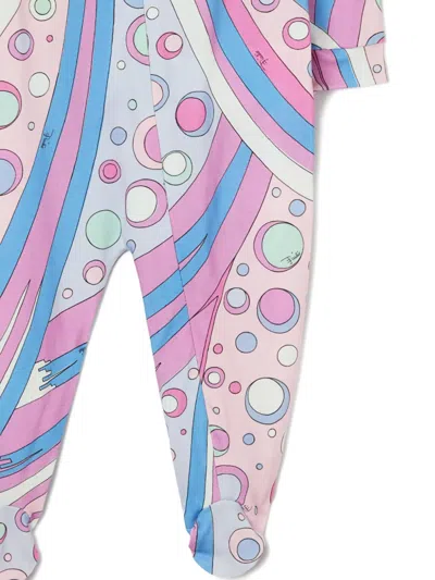 Pucci Junior Bubble Print Onesie Set In Multi